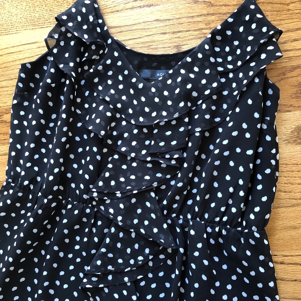 Aqua polka dot top - Picture 2 of 5